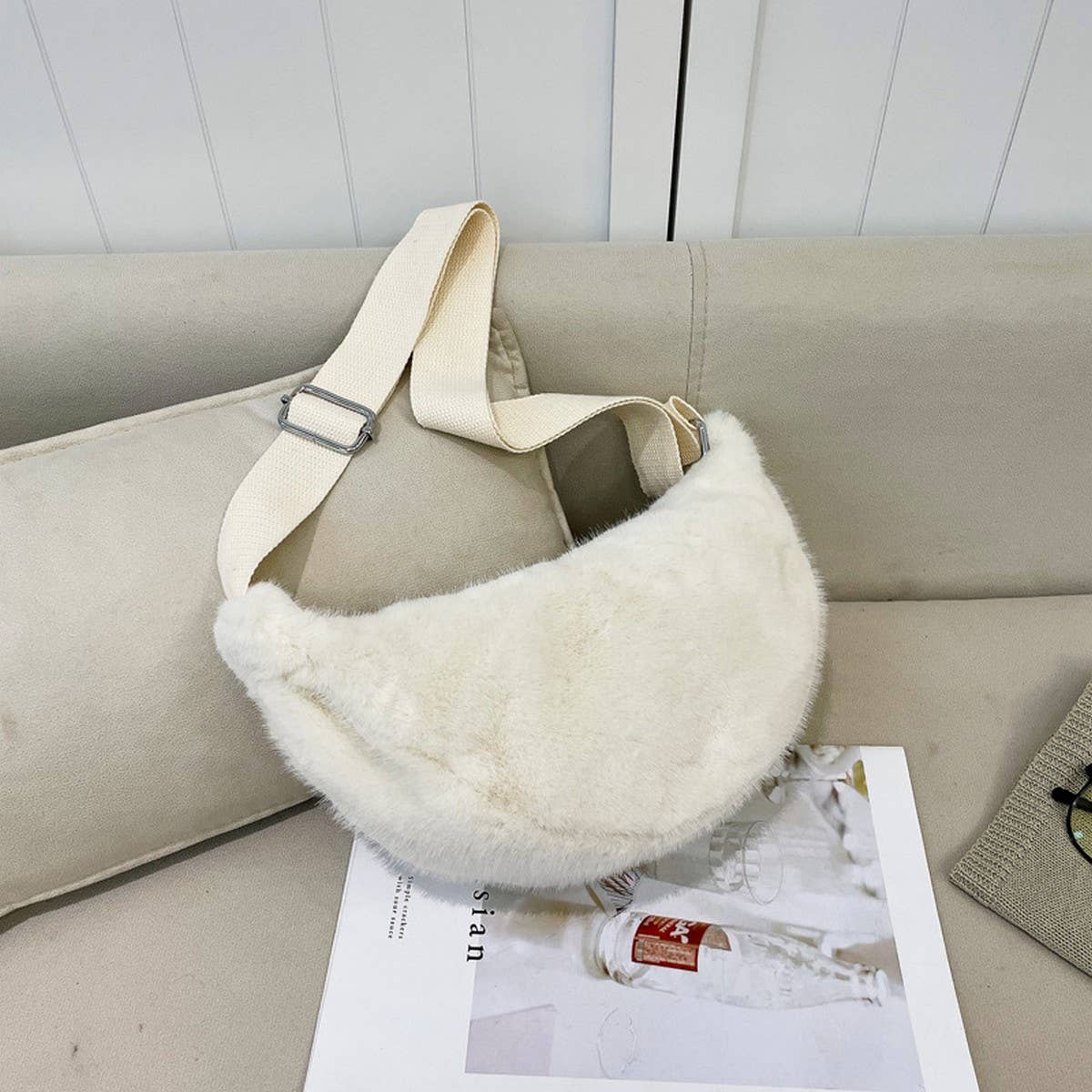 Fluffy Fur Bag Women Shoulder Crossbody Tote_CUAB00534