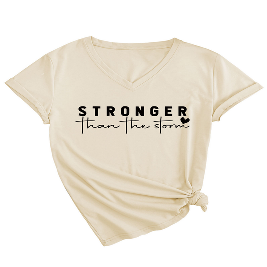 Basic V-Neck Tee for Women, Soft and Stylish_CWTTS1470