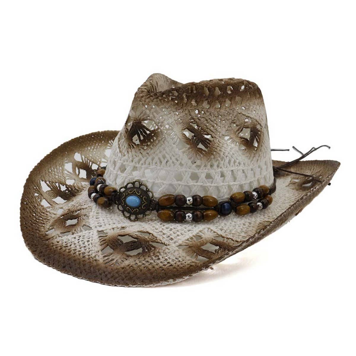 BEACH SUNSHADE COWBOY STRAW HAT_CWAH1257