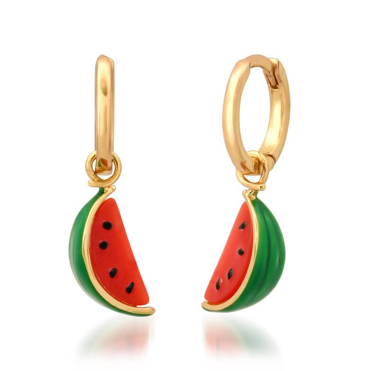 Hot Summer Fruit Earrings Watermelon Lemon Cactus