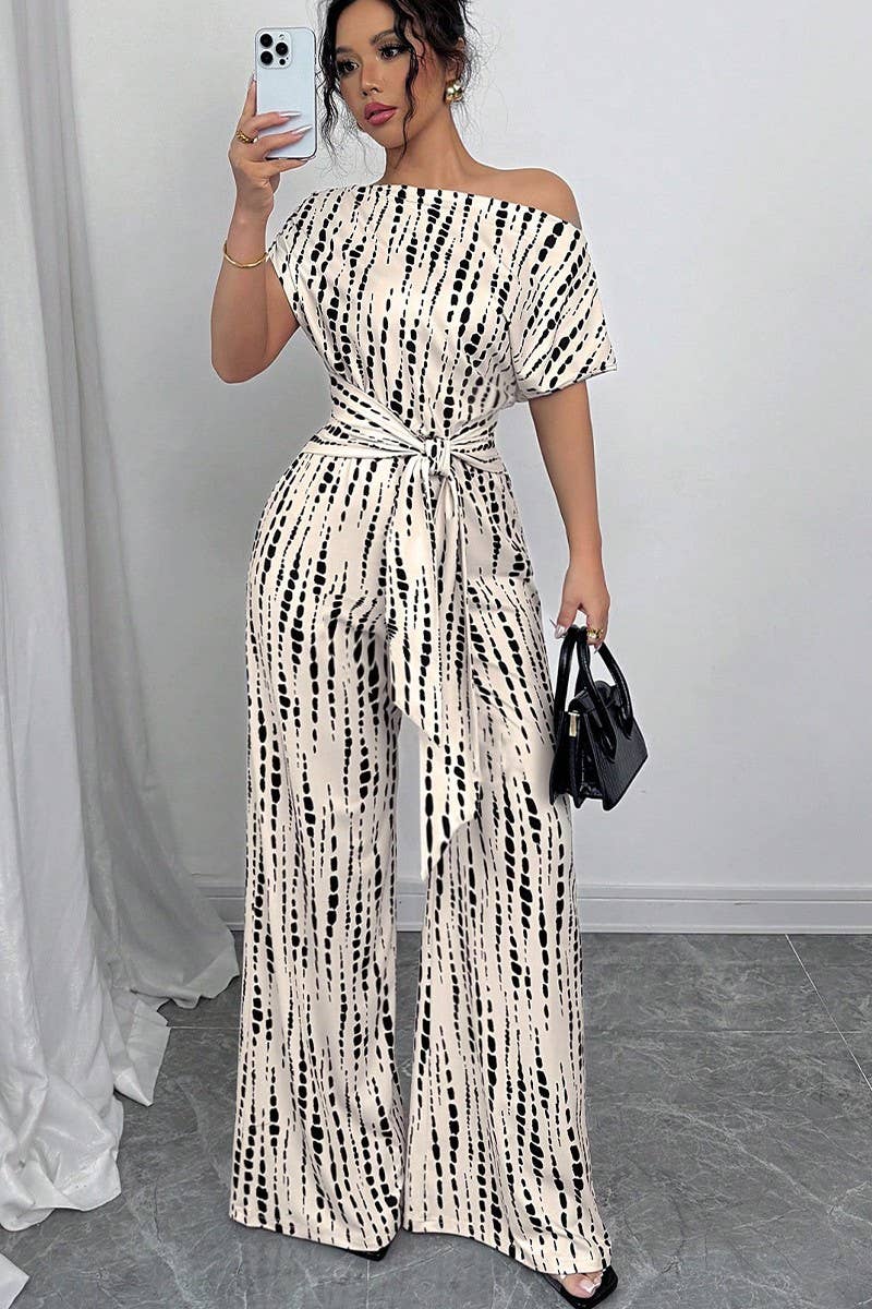CWSJS1747_SUMMER OFF-SHOULDER STRAPPY WIDE-LEG JUMPSUIT