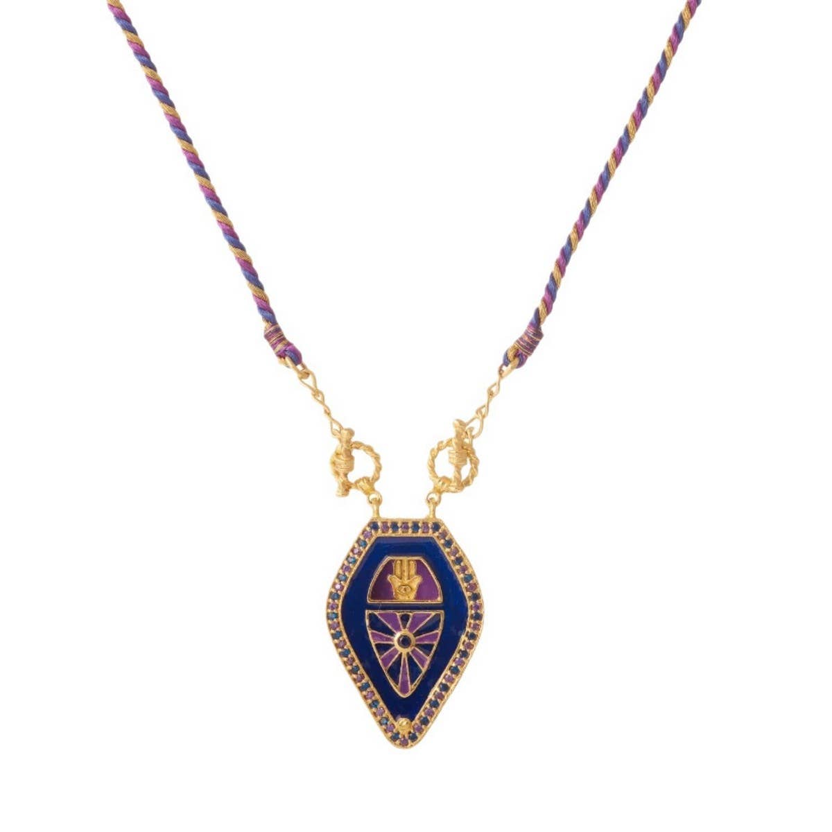 Women's high-end rhinestone oil drop necklace