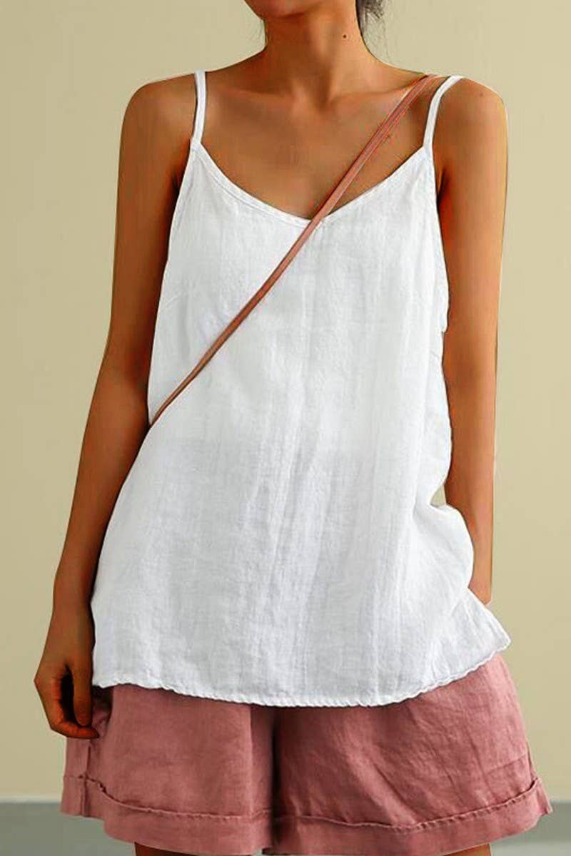 CWTTSL0405_SUMMER LOOSE SLEEVELESS VERSATILE BASE TOP