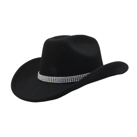 Couple Fedora Jazz Hat Western Ethnic Wool Hat_CWAH04364