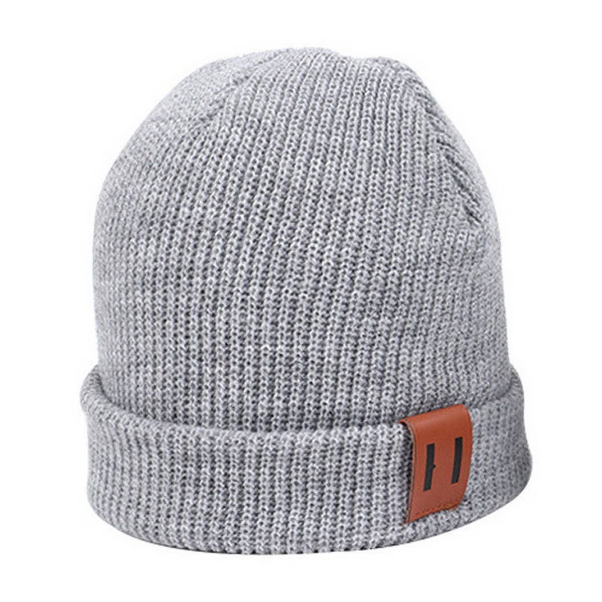 NEW WINTER PIG NOSE LABEL BABY KNITTED HAT_CWAH1748