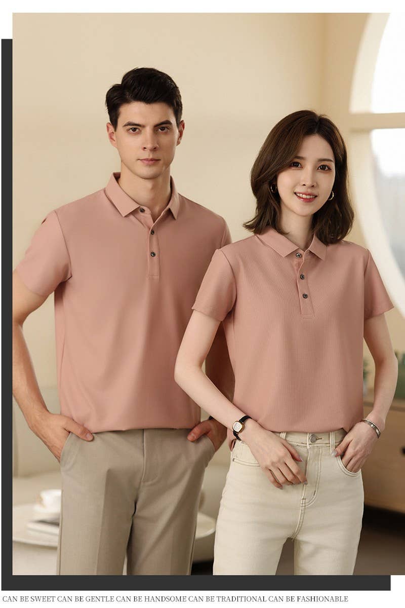 CWTBLS02456_POLO SHIRT SHORT SLEEVE SUMMER CASUAL STAPLE TOP