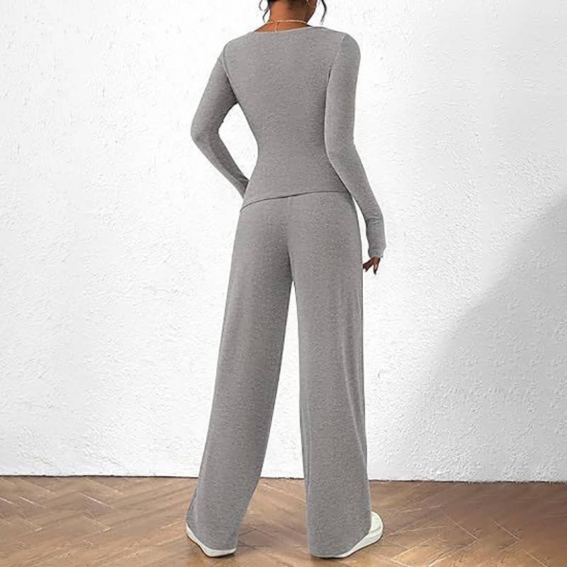 ASYMMETRICAL JACKET AND TROUSERS TWO-PIECE SET