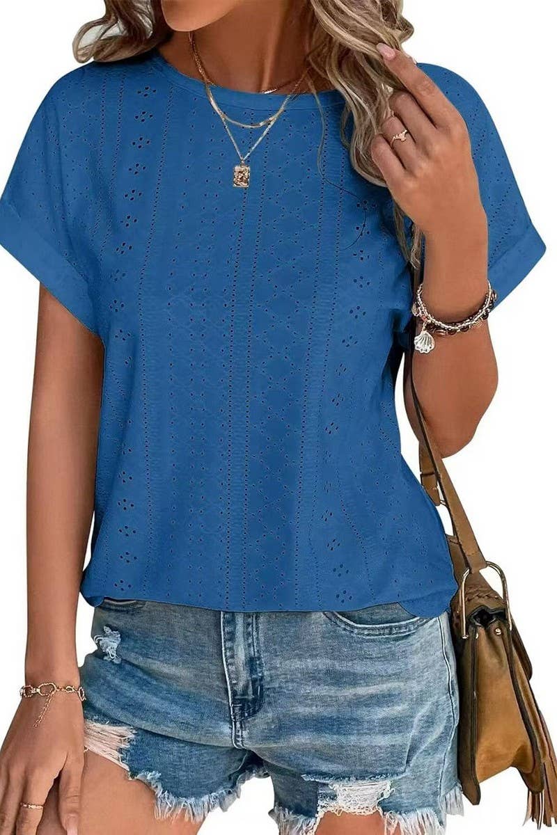 CWTTS1321_SUMMER NEW ROUND NECK LOOSE SHORT SLEEVE T-SHIRT