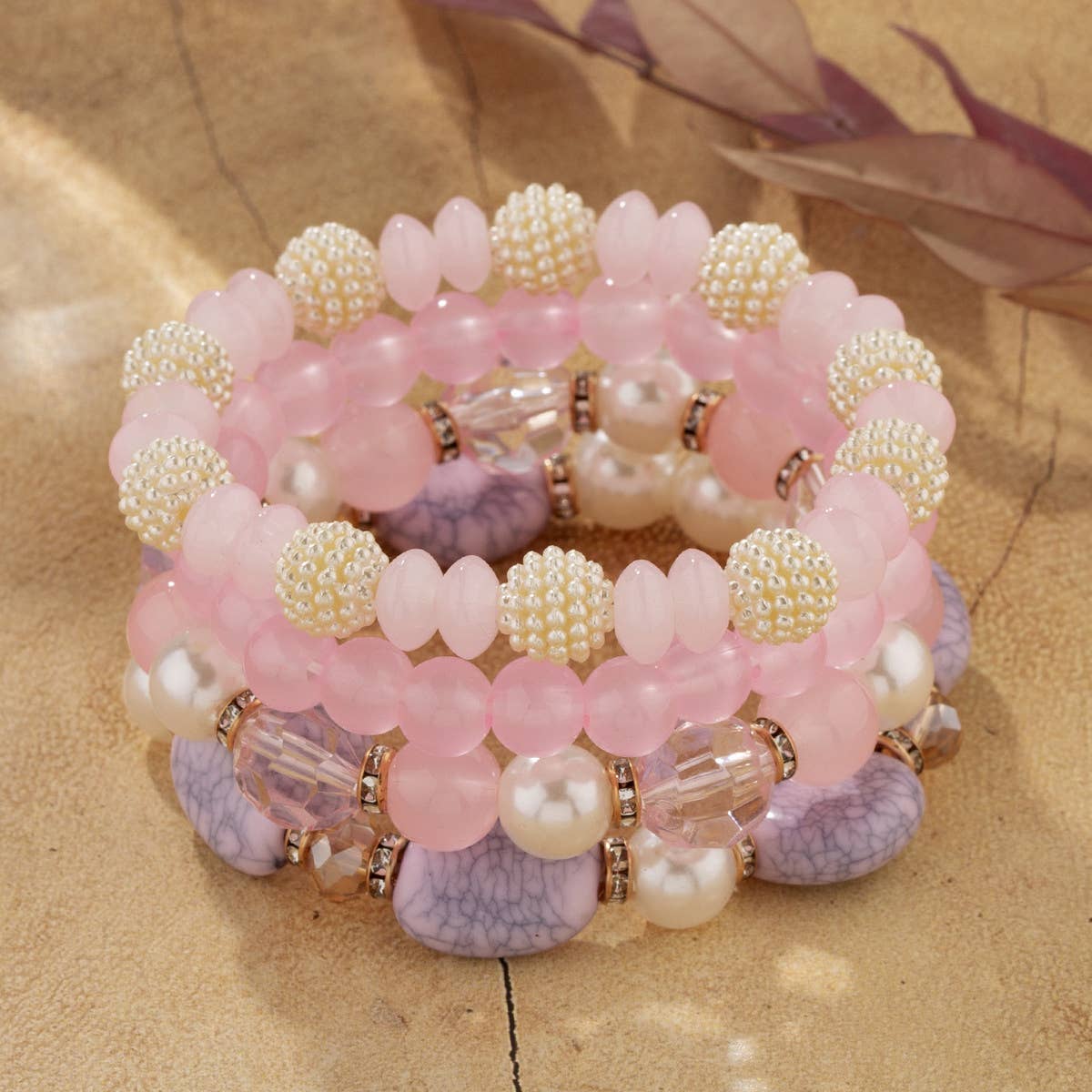 GLASS BEADS COLORFUL BRACELET
