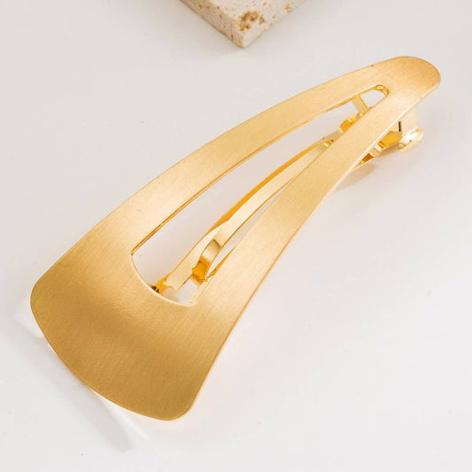 Fashionable Metal Hair Clip with Geometric Design