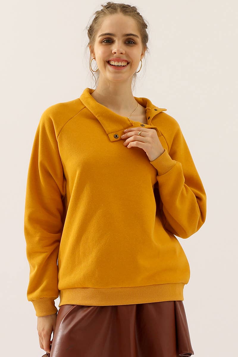 CWTTL901-P_PLUS SIZE TURTLE NECK RAGLAN?SLEEVES SWEATSHIRT