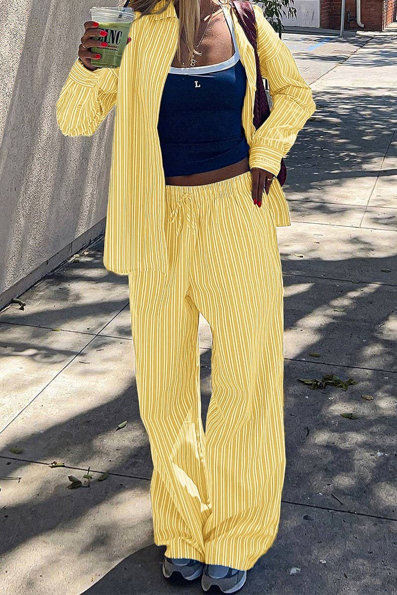 CWSTB00447_CASUAL VACATION LONG SLEEVE SHIRT PANTS SET