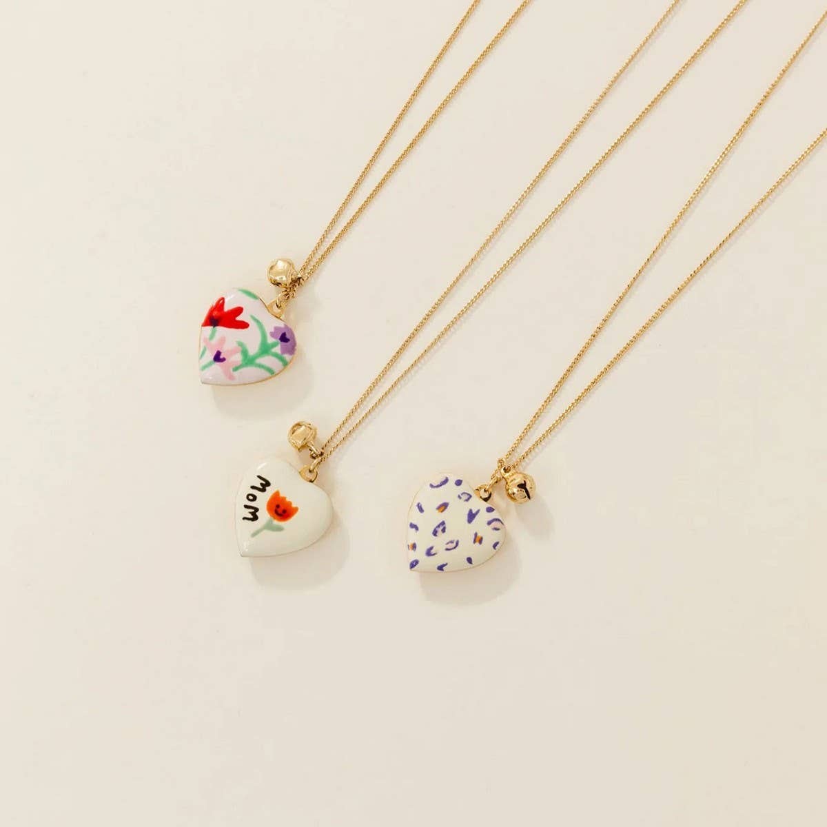 Heart Locket Oval Photo Necklace Gold Plated