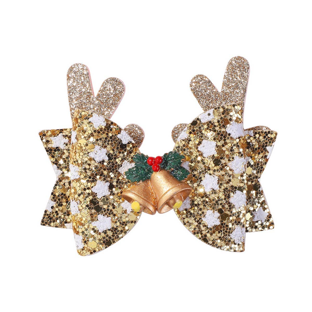 Christmas Antler Bow Clip for Kids Party