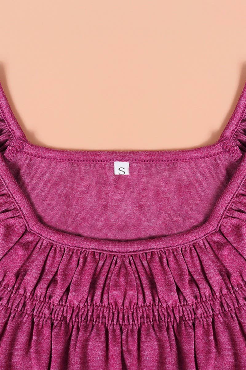 CWTBLS0812_LOOSE CASUAL U-NECK T-SHIRT