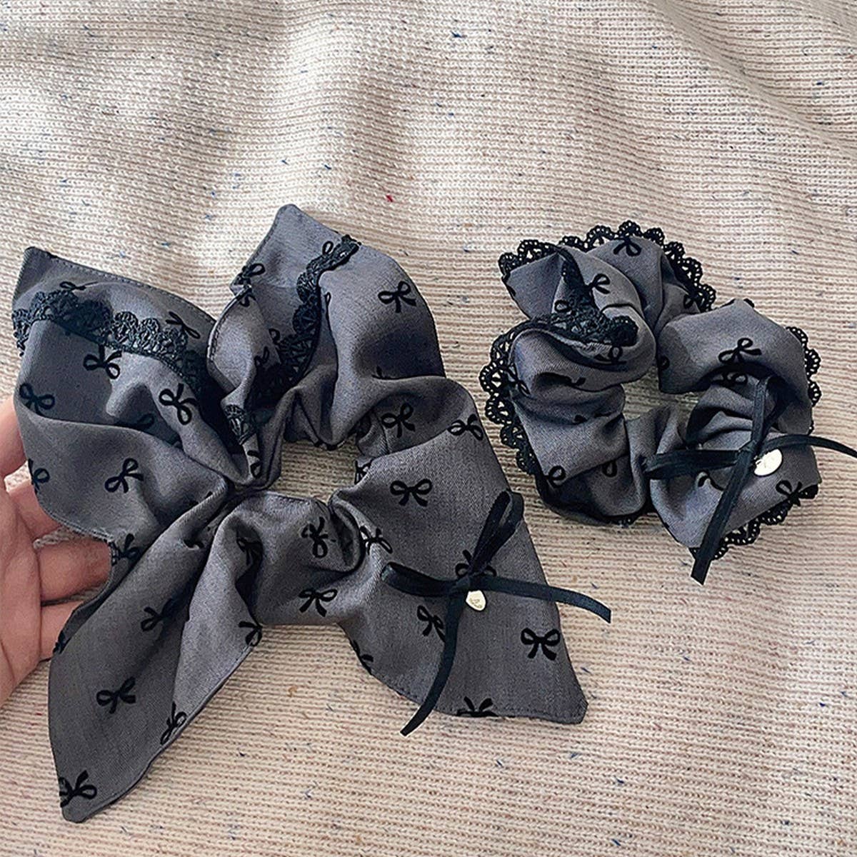 BOW SQUARE CIRCLE HAIRBAND HAIR ACCESSORIES_CWAHA3957