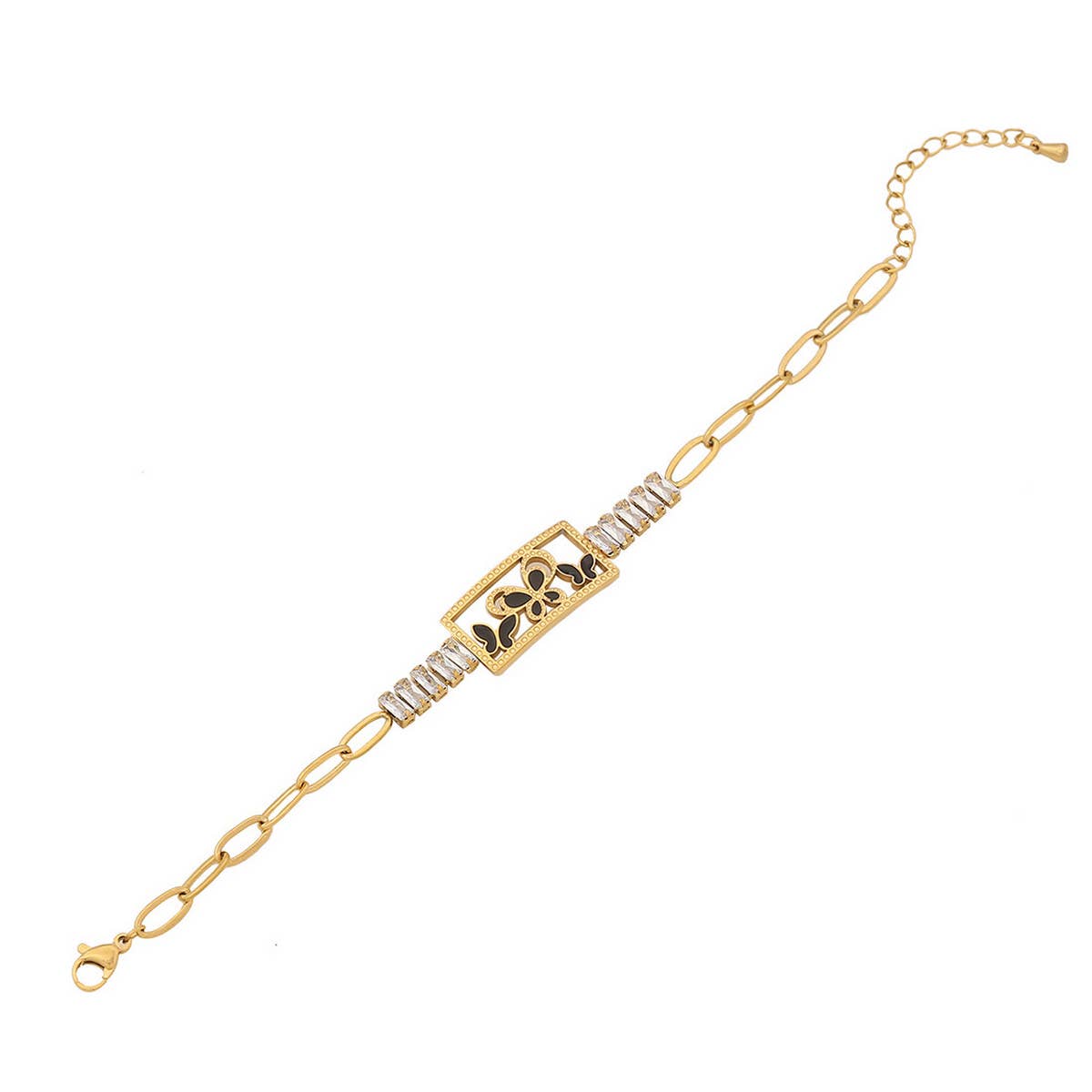 OIL DROP EYES PERSONALIZED ZIRCON BRACELET_CWAHA0879