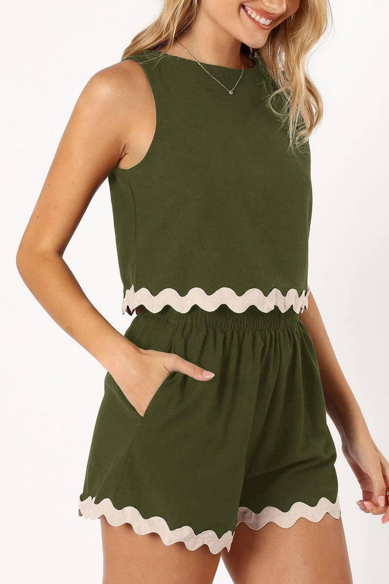 CWSTB0577_ CREW NECK TANK TOP AND SHORTS TWO PIECE SET