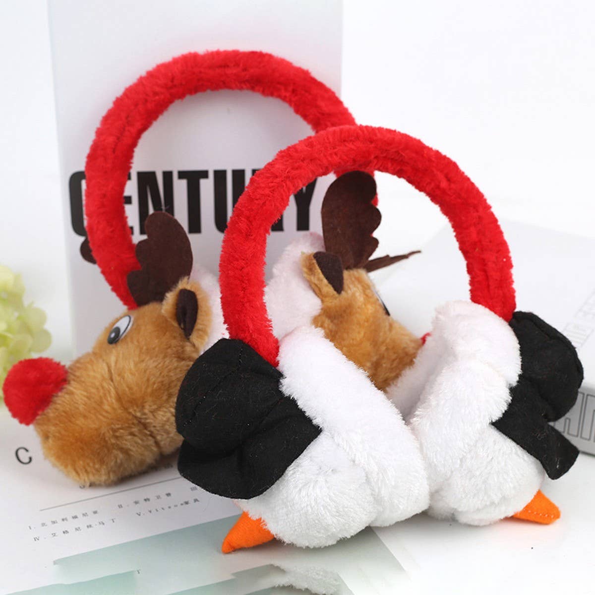 CWMM9715_CHRISTMAS ELK CUTE CARTOON ANTIFREEZE EARMUFFS