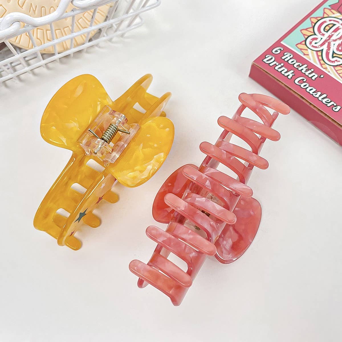 Gingerbread Man Hair Claw, Xmas Cartoon Bun Clip_CWAHA1598