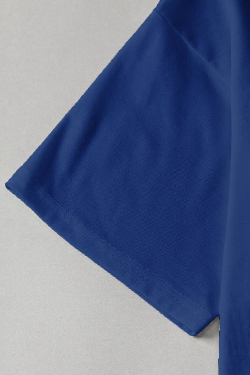 CWTTS1436_CASUAL SOLID COLOR CREW NECK LOOSE T-SHIRT