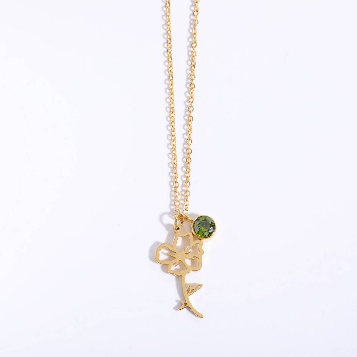 VINTAGE DECEMBER FLOWER ZIRCON PENDANT BRACELET