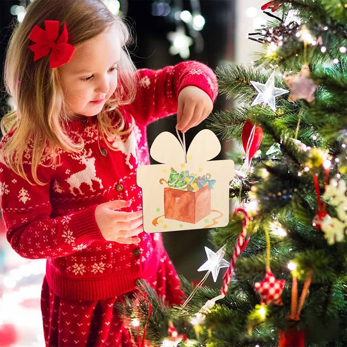 CWASC2678_HOLIDAY CREATIVE WOOD CHIP HAND-PAINTED DIY CRAFTS