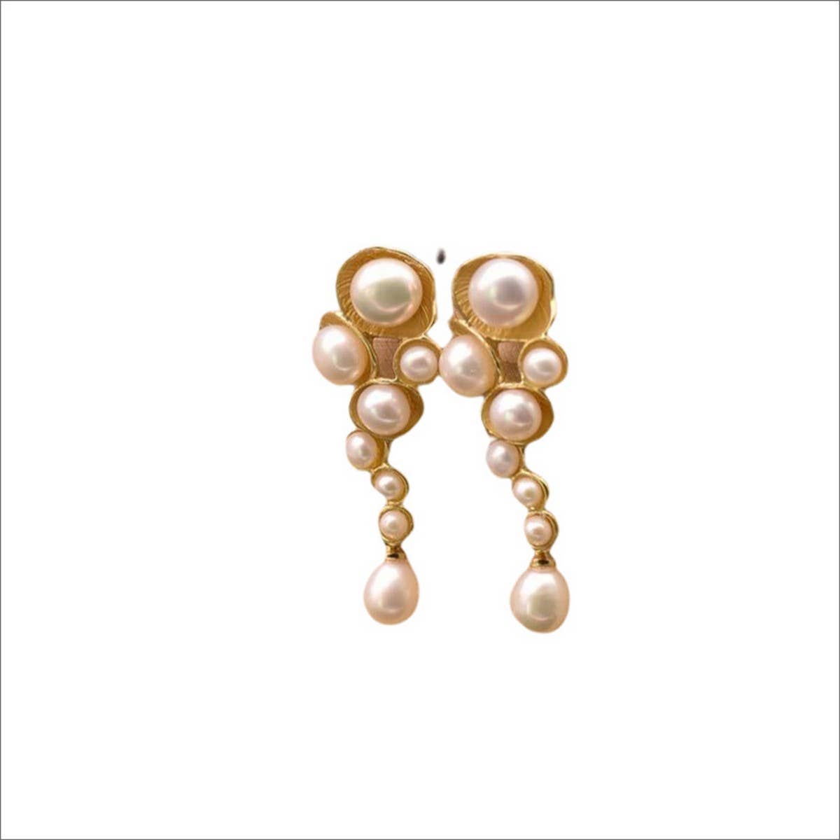 NATURAL FRESHWATER PEARL LONG EARRINGS FOR WOMEN