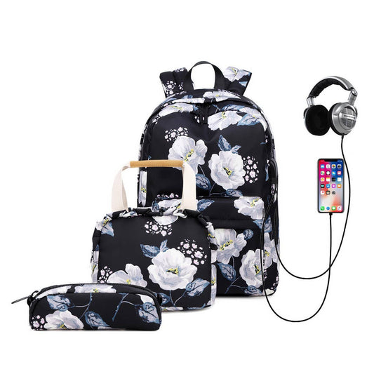 Backpacks for School?“Floral Oxford Large Capacity_CWAB5512