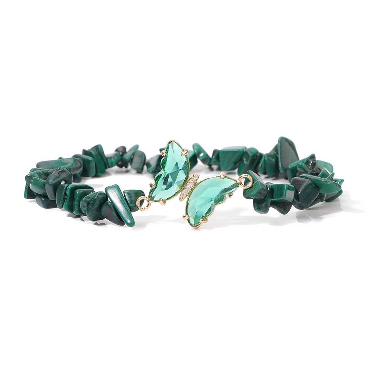 BUTTERFLY GRAVEL FASHION BRACELET_CWAJE2086