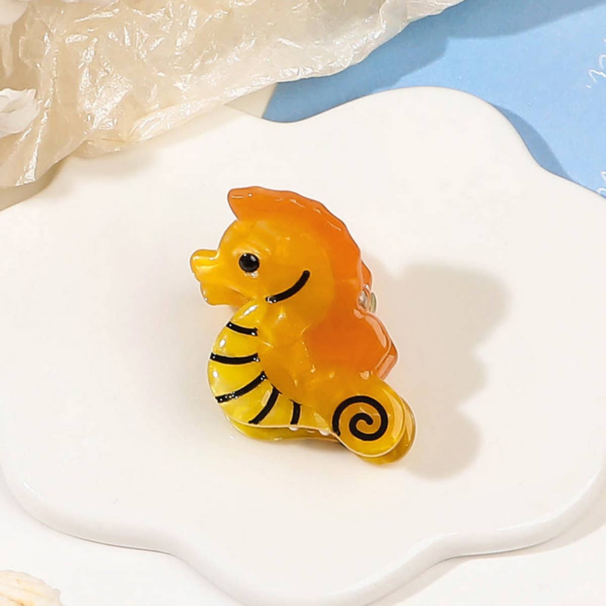 CUTE OCEAN STARFIS,SEA SNAIL SMALL ACETATE HAIR CLAW CLIPS