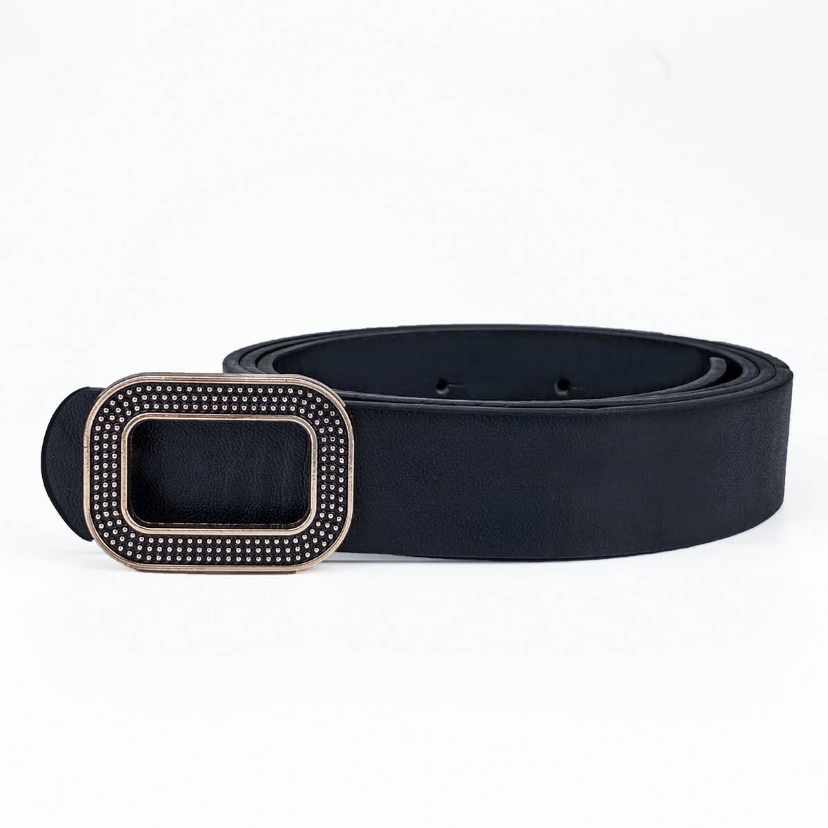 NEW LEATHER WOMEN'S BELT RECTANGULAR BUCKLE BELT_CWABE0701