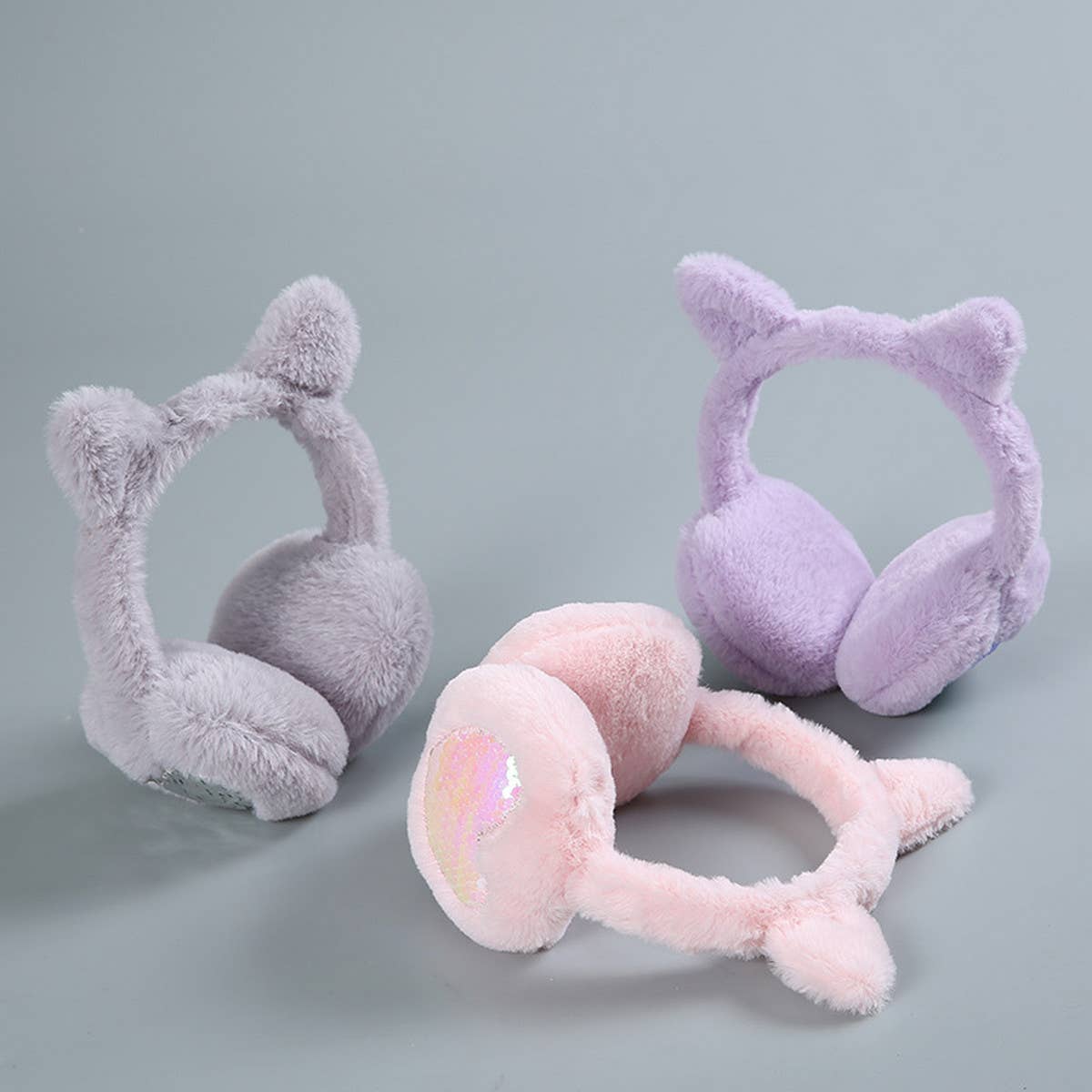 2024 NEW SEQUIN LOVE HEART WARM EARMUFFS_CWMM1416