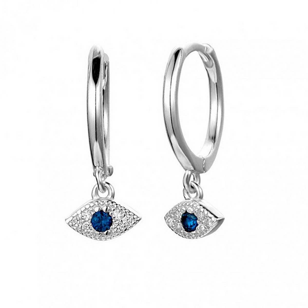 EVIL EYE BLUE EYE EARRINGS VINTAGE EARRINGS_CWAJE1773
