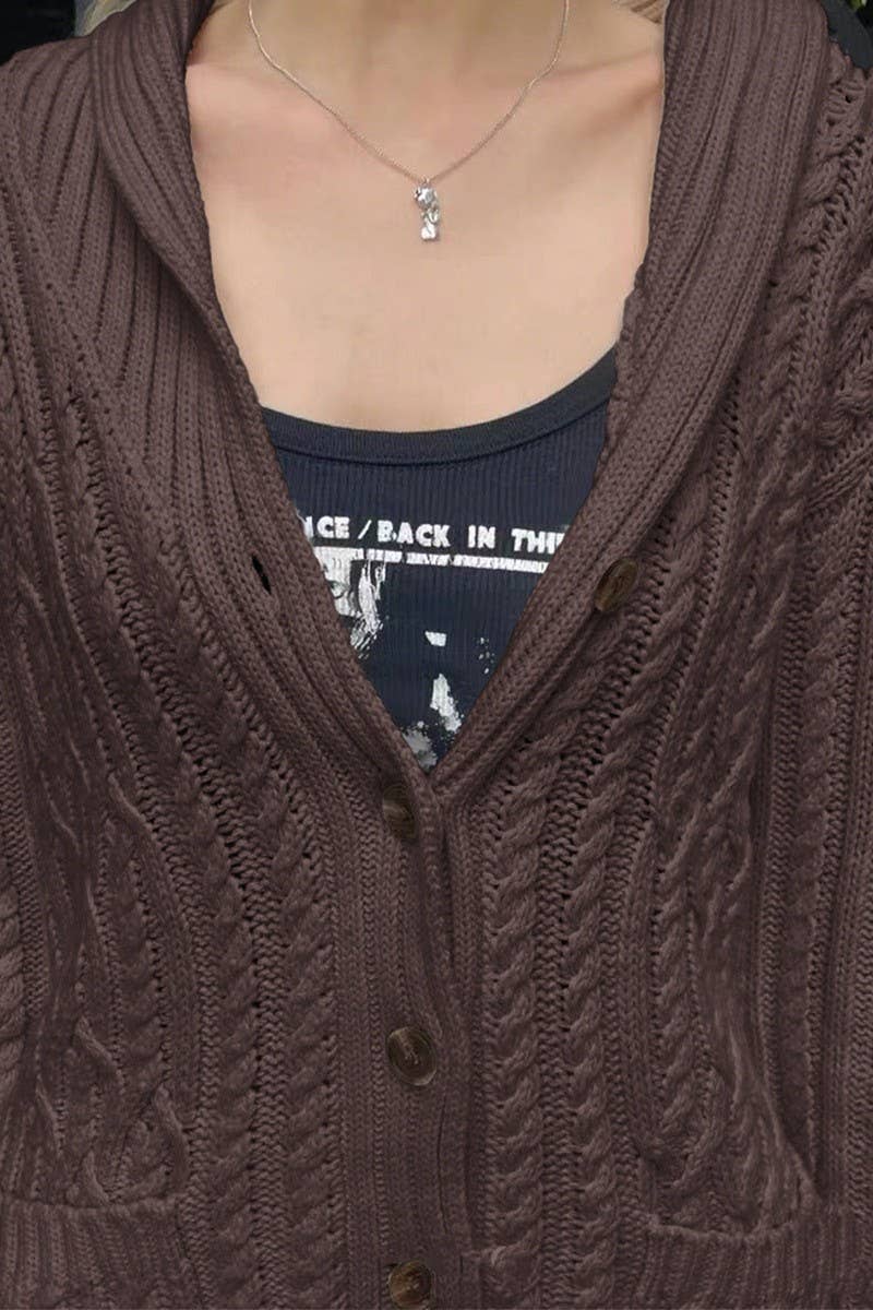 CWOCAS00009_CASUAL SIMPLE BUTTON LONG SLEEVE KNIT CARDIGAN