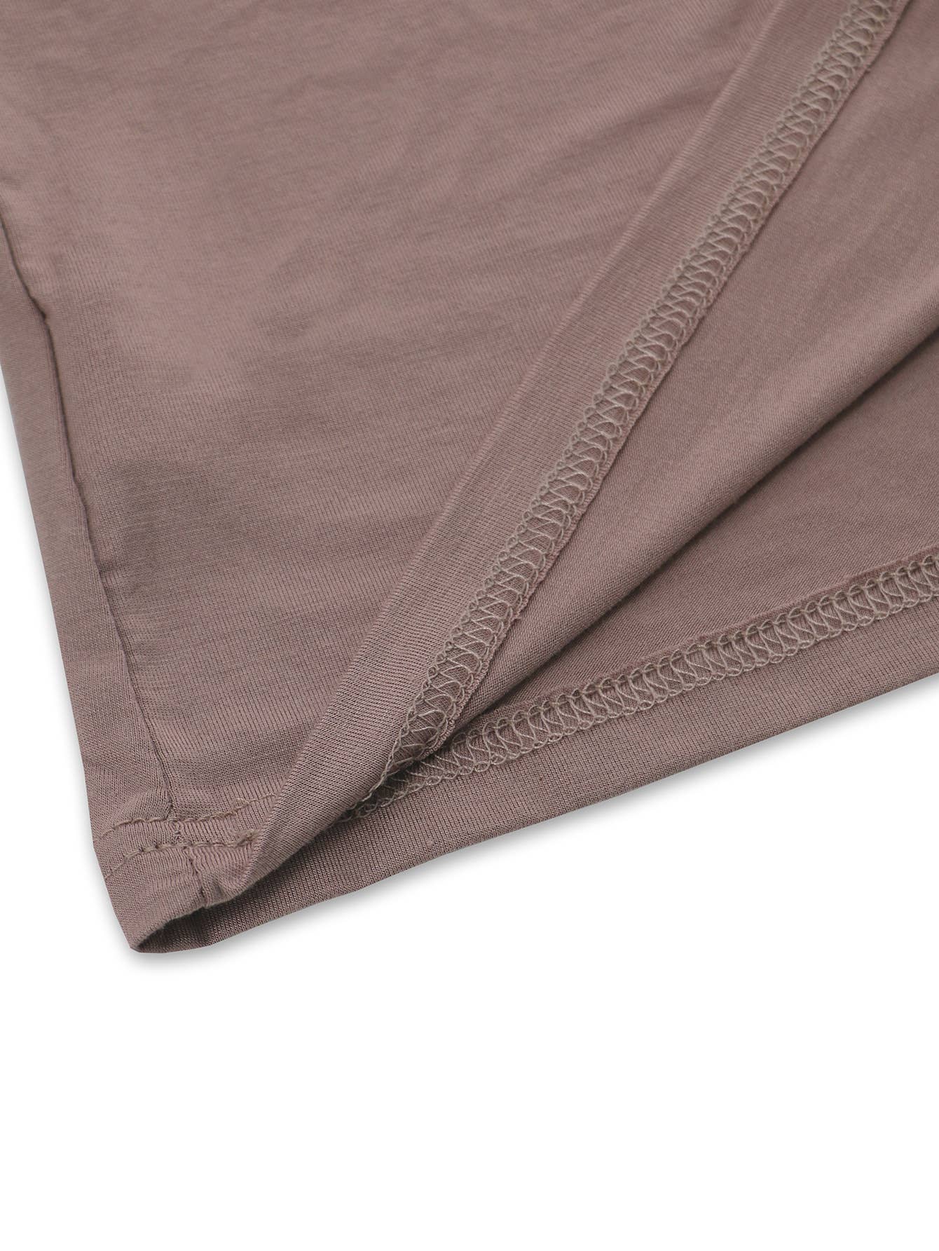 Casual Loose Solid Color V-neck T-shirt