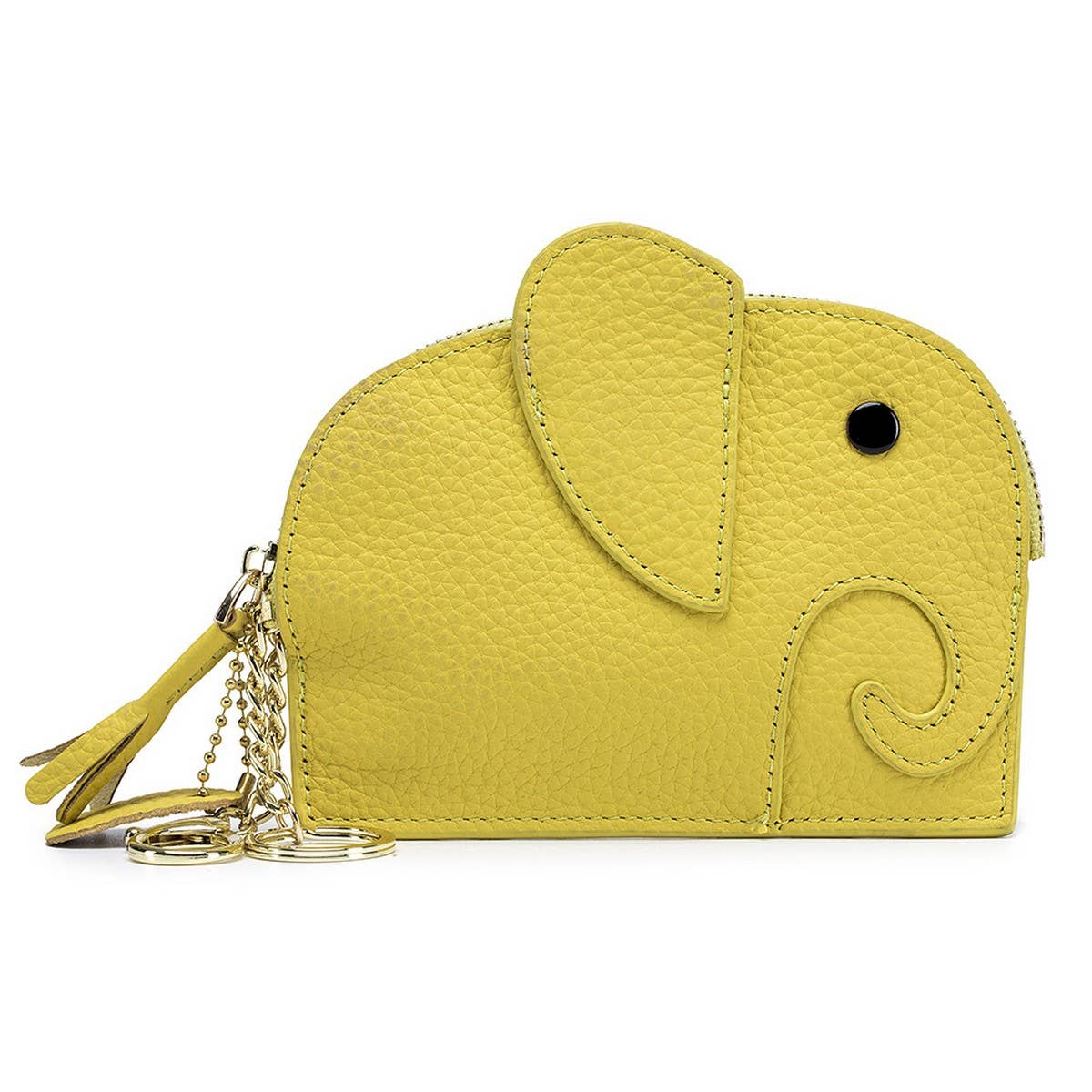 GENUINE LEATHER ELEPHANT MINI CREATIVE WALLET_CWAB3891