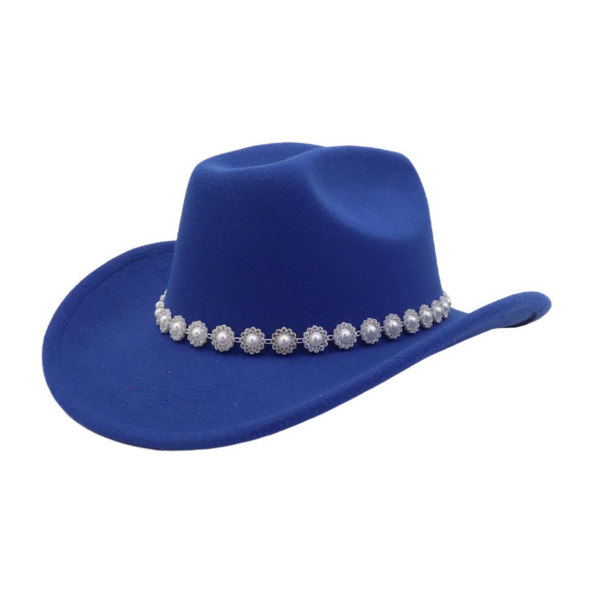 Men & Women Ethnic Wool Cowboy Fedora Jazz Hat_CWAH04454