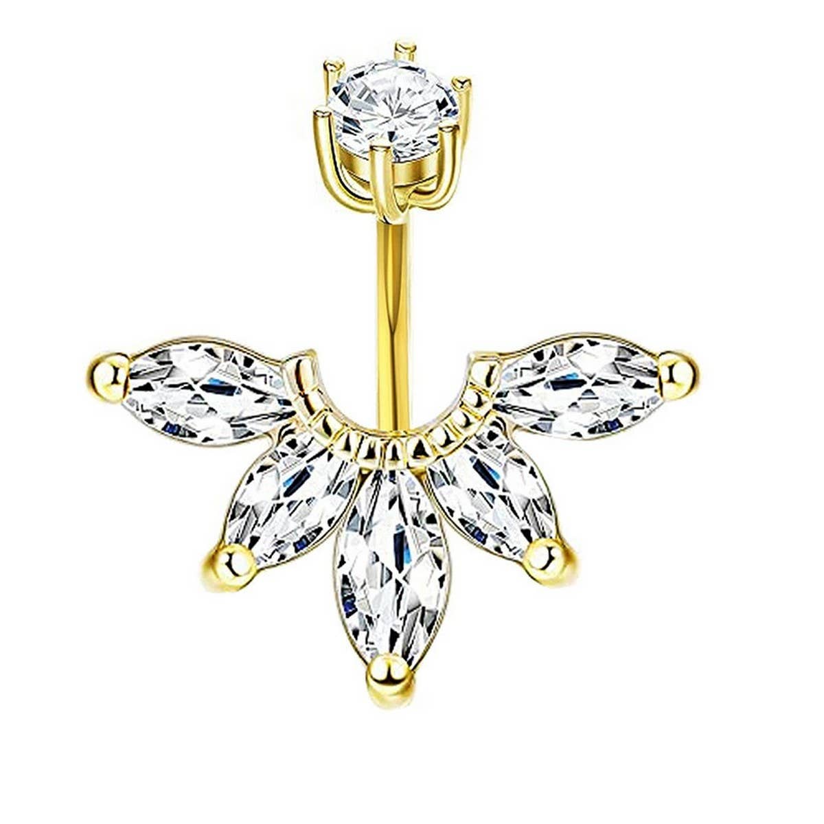 Cute Dangle Navel Rings ? Heart, Devil & Flower