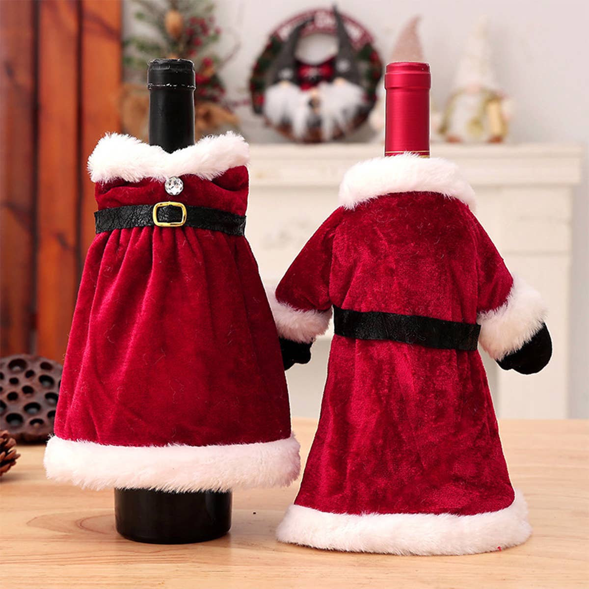 CWMM9393_CHRISTMAS DRESS CREATIVE WINE BOTTLE COVER