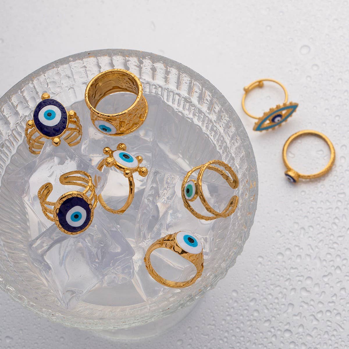 DEVIL'S EYE BLUE EYES RING  RING NON-FADING