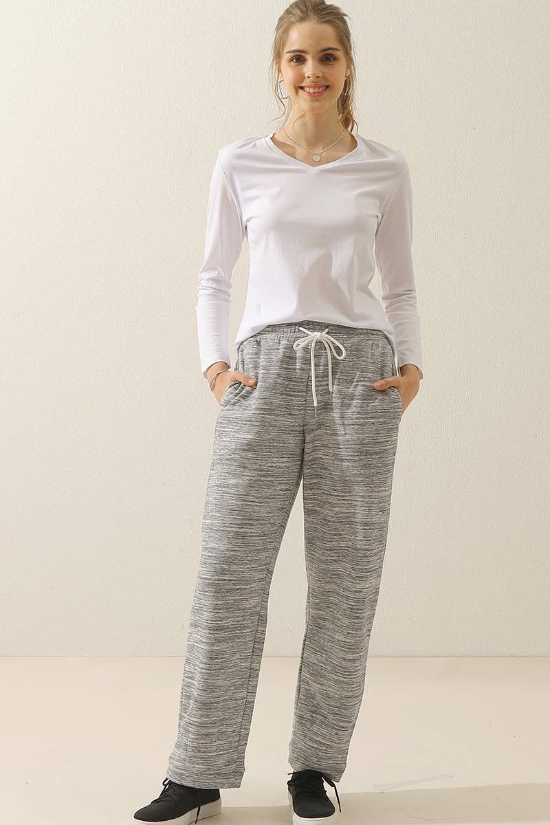 CWBLP392_HIGH WAISTED STRAIGHT WIDE LEG LONG SWEATPANTS