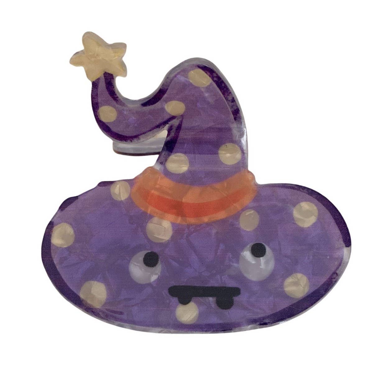 CWAHA07707_HALLOWEEN PUMPKIN CLAW SHARK HAIR CLIP