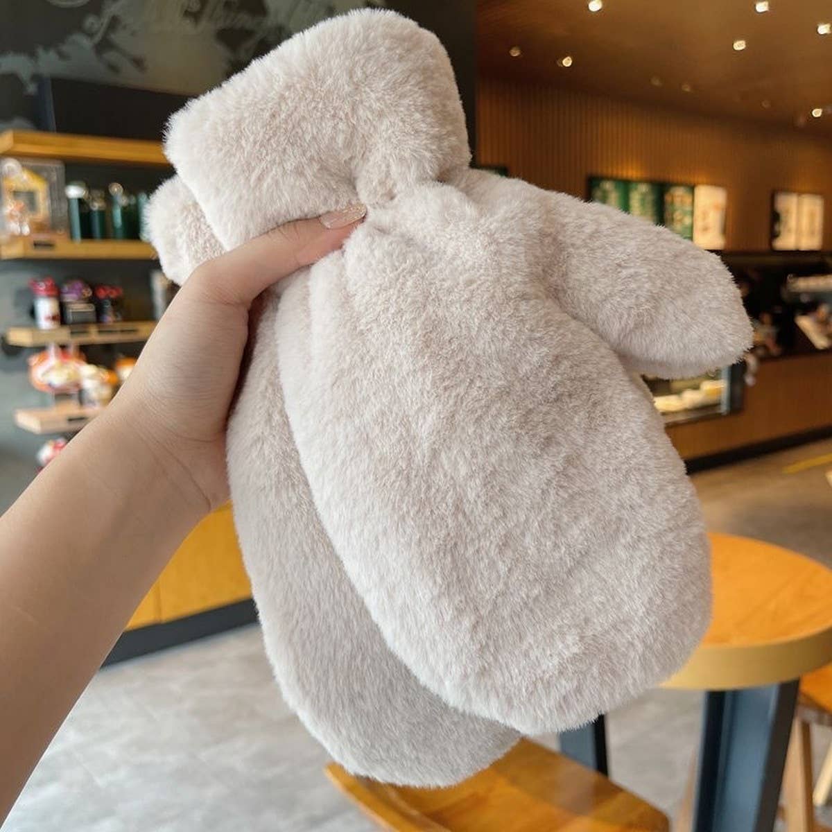 WINTER WARM CARTOON MITTEN HALTER GLOVES_CWAG0183
