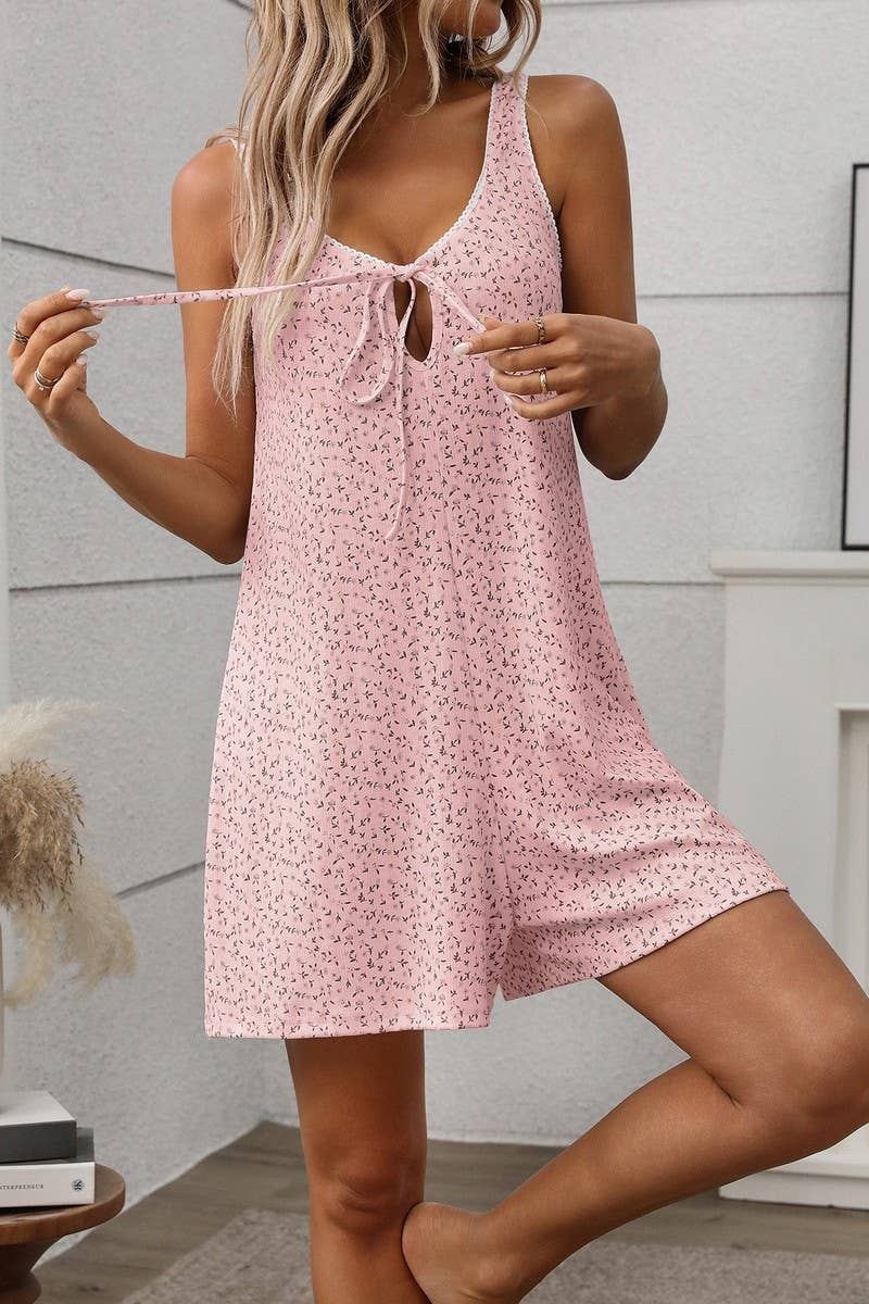 CWSPJ0443_FLORAL SLEEVELESS ONE-PIECE PAJAMA ROMPER
