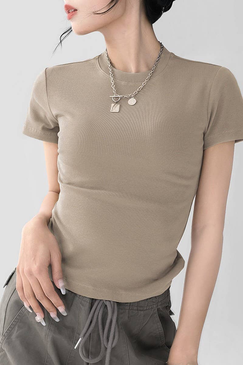 CWTTS1594_SUMMER SLIM FIT HOT GIRL TEMPERAMENT TOPS