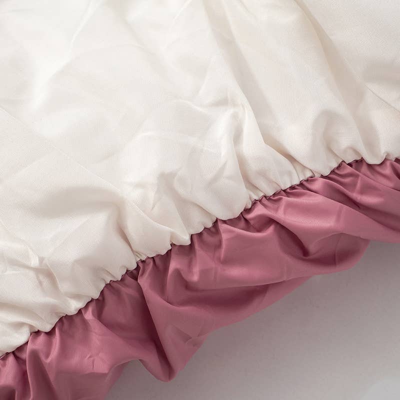 CONTRASTING COLOR ZIPPER STAND-UP COLLAR JACKET