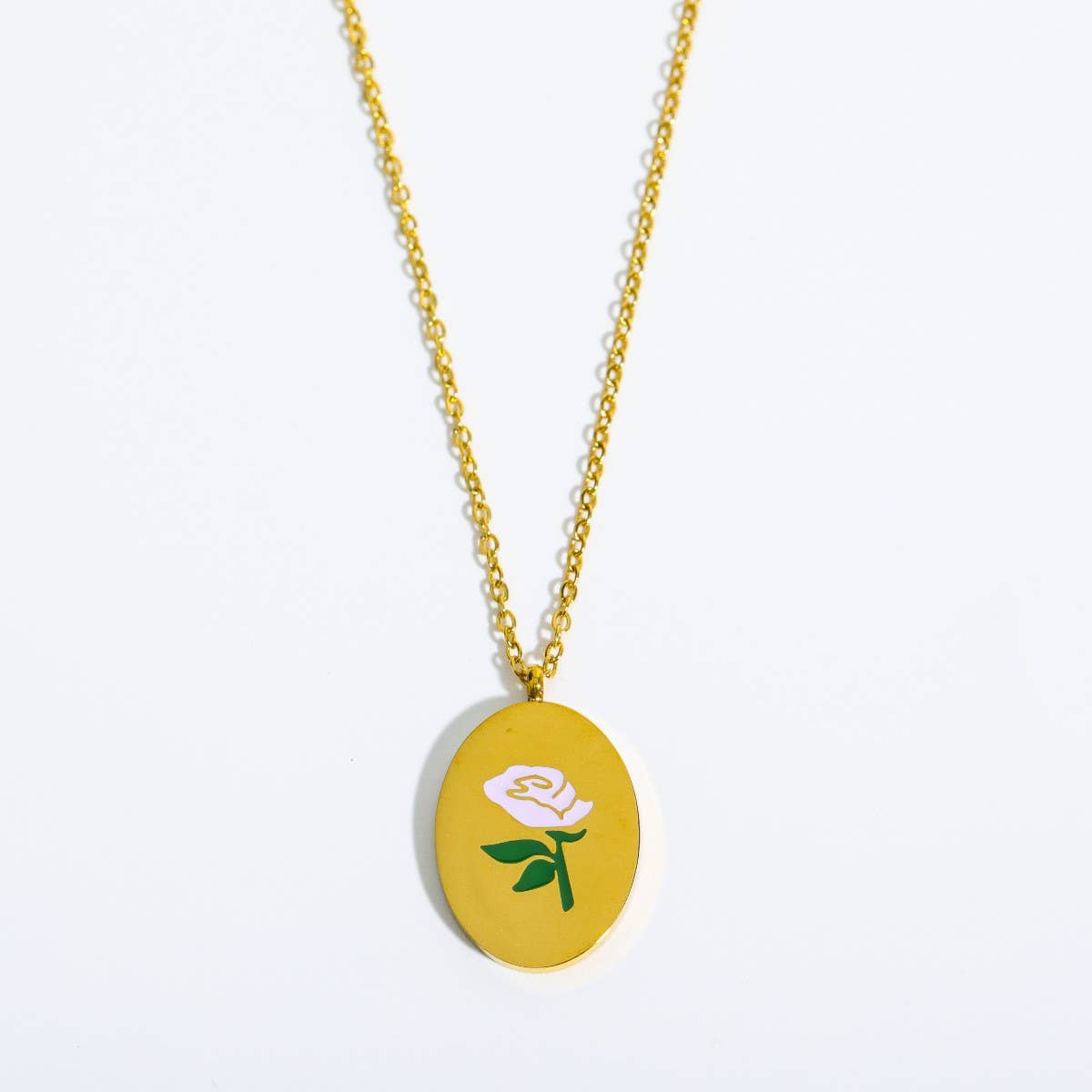 VINTAGE DECEMBER FLOWER CLAVICLE NECKLACE