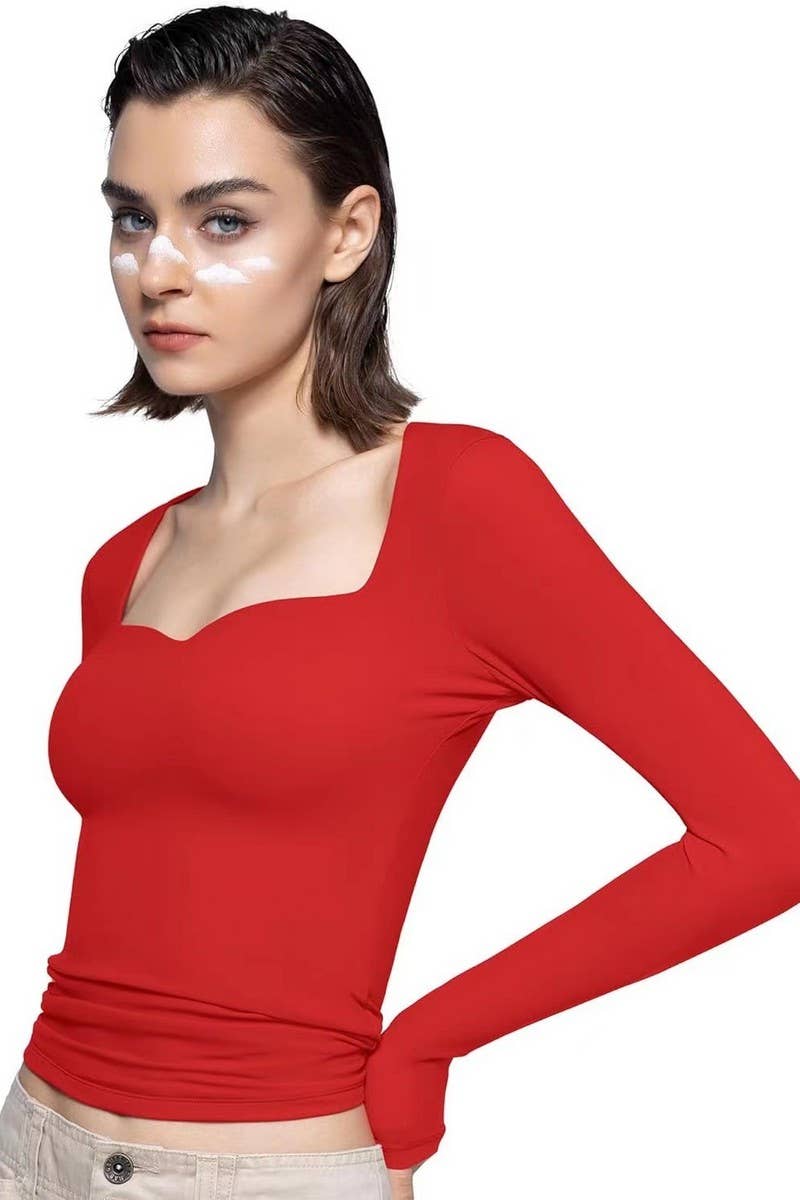 CWTBLL3636_SOLID COLOR HOT GIRL BELLY EXPOSED KNIT TOP