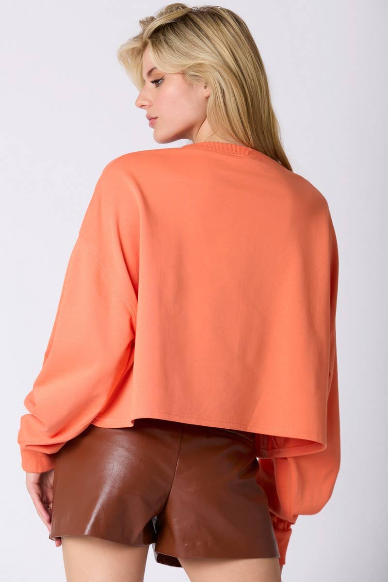 CWTBLL01277_HALLOWEEN CANDY SEQUIN PULLOVER SWEATSHIRT